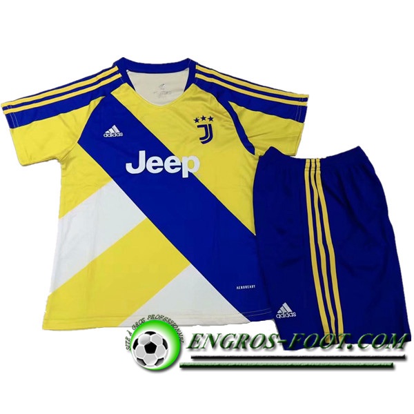 Maillot de Foot Juventus Enfant Bleu/Jaune 2021/2022