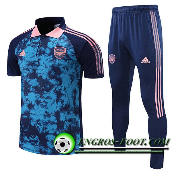 Ensemble Polo Arsenal + Pantalon Bleu/Noir 2021/2022