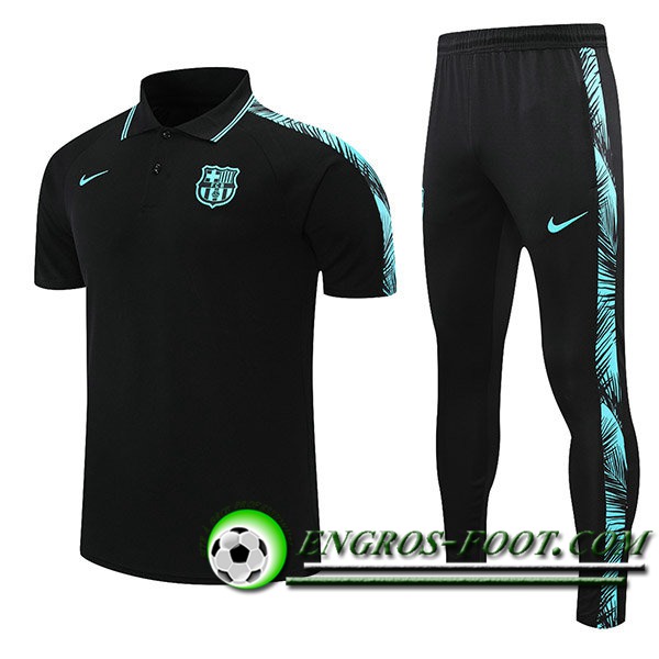 Ensemble Polo FC Barcelone + Pantalon Bleu/Noir 2021/2022