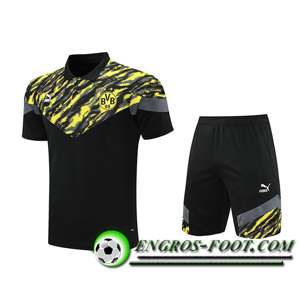 Ensemble Polo FC Liverpool + Shorts Noir/Jaune 2021/2022