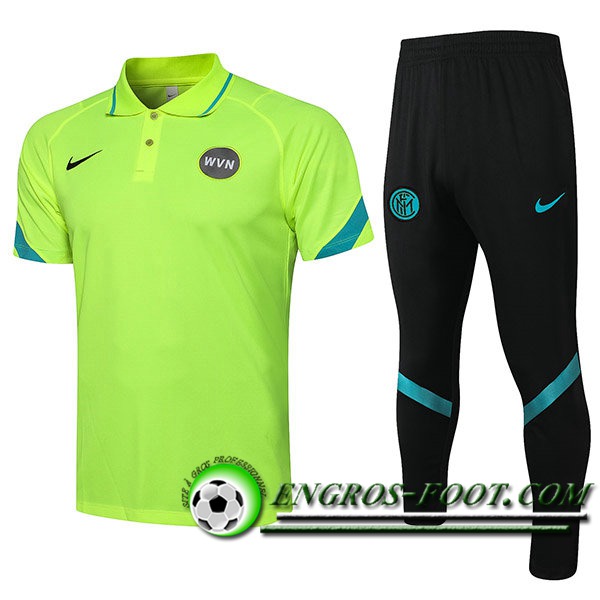 Ensemble Polo Inter Milan + Pantalon Vert 2021/2023