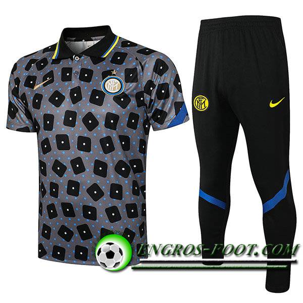 Ensemble Polo Inter Milan + Pantalon Gris 2021/2022