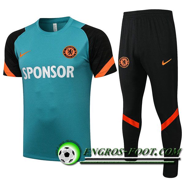 Ensemble Polo FC Chelsea + Pantalon Vert 2021/2022