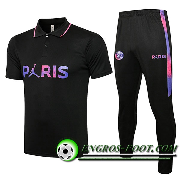 Ensemble Polo Jordan PSG + Pantalon Noir 2021/2022