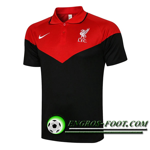 Polo Foot FC Liverpool Noir/Rouge 2021/2022