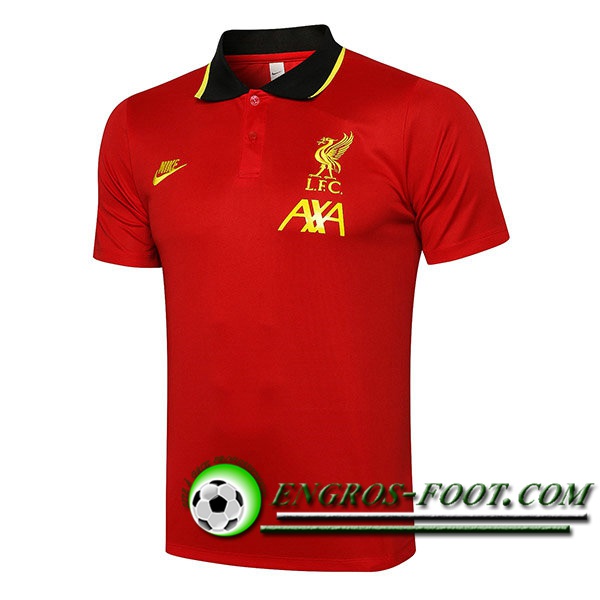 Polo Foot FC Liverpool Rouge/Noir 2021/2022