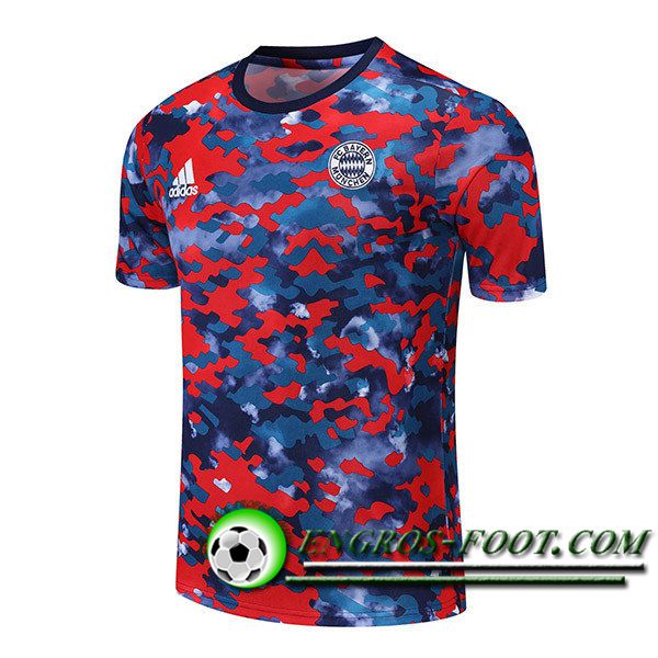 Training T-Shirts FC Bayern Munich Rouge/Bleu 2021/2022