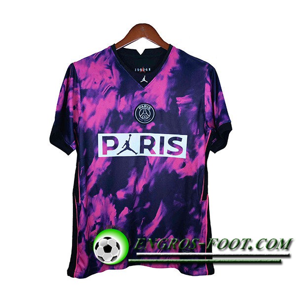 Training T-Shirts PSG Jordan Pourpre/Noir 2021/2022