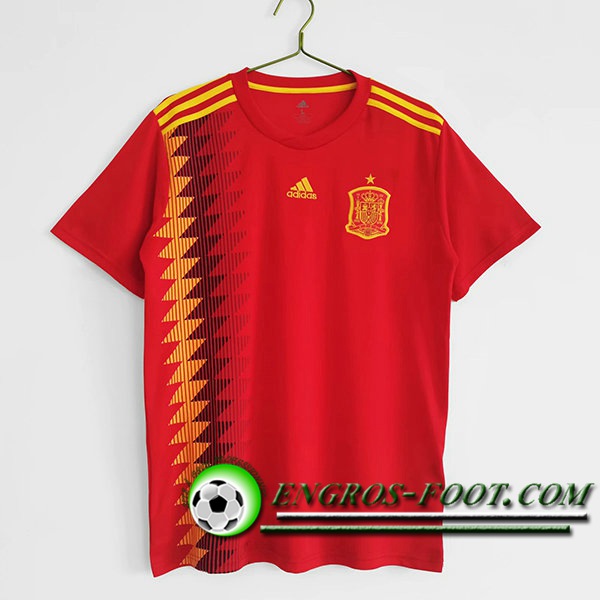 Maillot de Foot Espagne Retro Domicile 2018