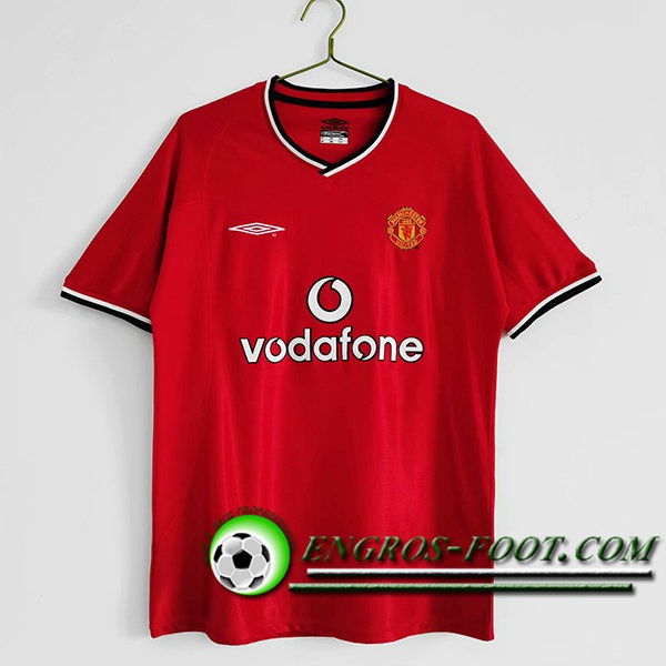 Maillot de Foot Manchester United Retro Domicile 2000/2002