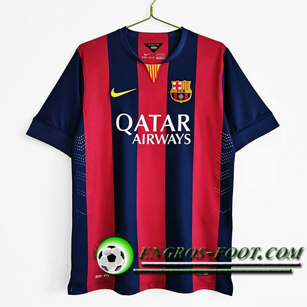 Maillot de Foot FC Barcelone Retro Domicile 2014/2015