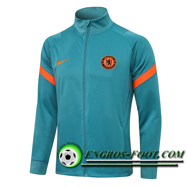 Nouveaux Veste Foot FC Chelsea Vert 2021/2022