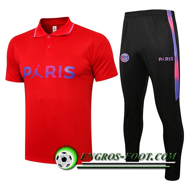 Ensemble Polo Jordan PSG + Pantalon Rouge Classic 2021/2022