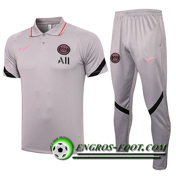 Ensemble Polo PSG + Pantalon Gris Classic 2021/2022