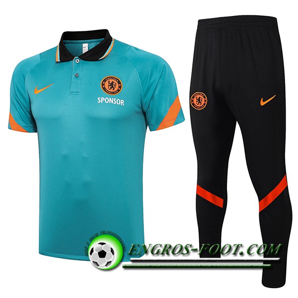 Ensemble Polo FC Chelsea + Pantalon Vert Classic 2021/2022