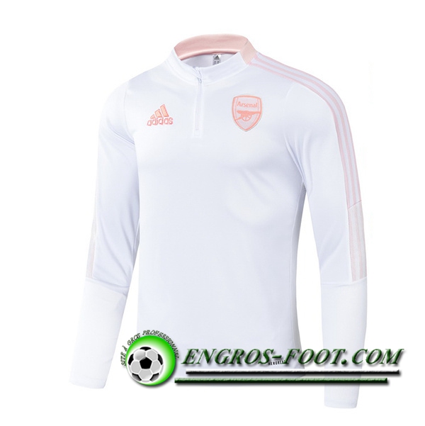 Sweatshirt Training Arsenal Blanc 2021/2022