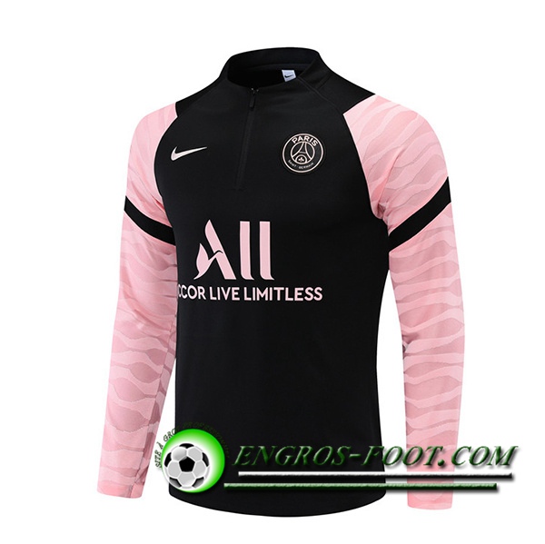 Sweatshirt Training Jordan PSG Noir/Rose Classic 2021/2022