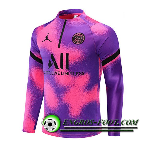 Sweatshirt Training Jordan PSG Rouge/Violet Classic 2021/2022