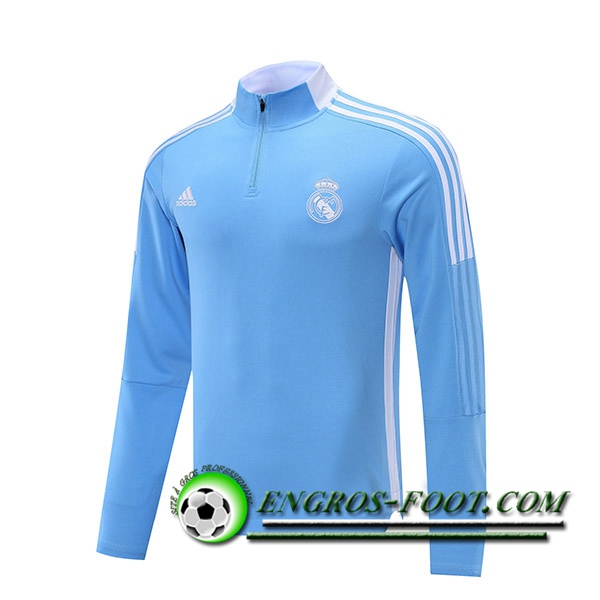 Sweatshirt Training Real Madrid Bleu 2021/2022 -1