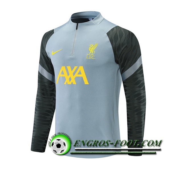 Sweatshirt Training FC Liverpool Bleu Gris Chair 2021/2022