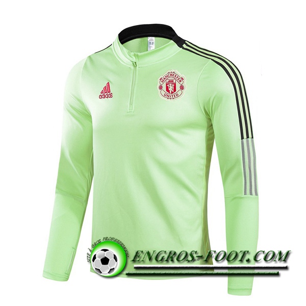 Sweatshirt Training Manchester United Vert 2021/2022