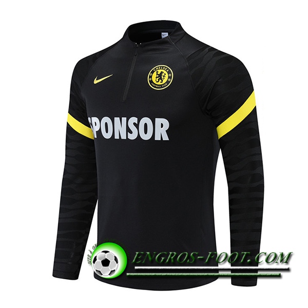 Sweatshirt Training FC Chelsea Noir 2021/2022 -1