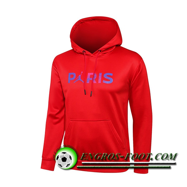 Sweatshirt Training Capuche Jordan PSG Rouge Classic 2021/2022