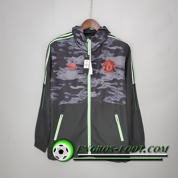 Coupe-Vent Manchester United Noir/Gris 2021/2022