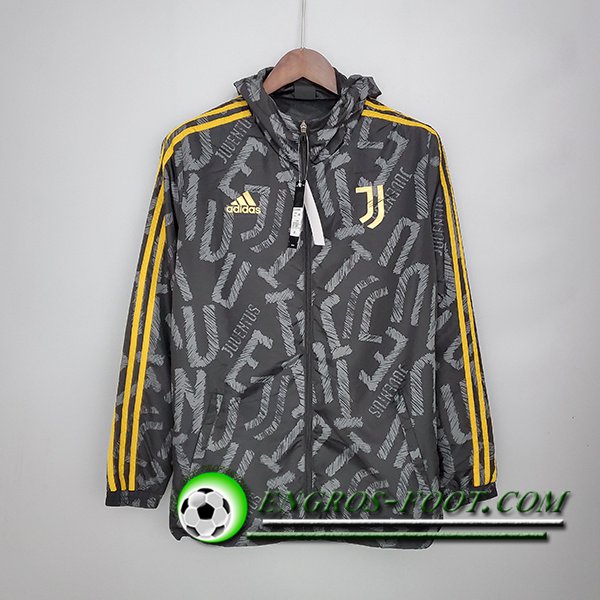 Coupe-Vent Juventus Noir/Gris 2021/2022