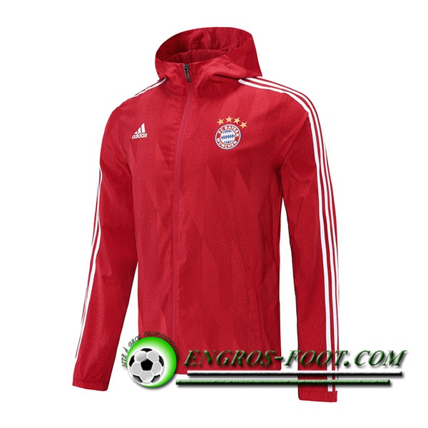 Coupe-Vent Club Bayern Munich Rouge 2021/2022