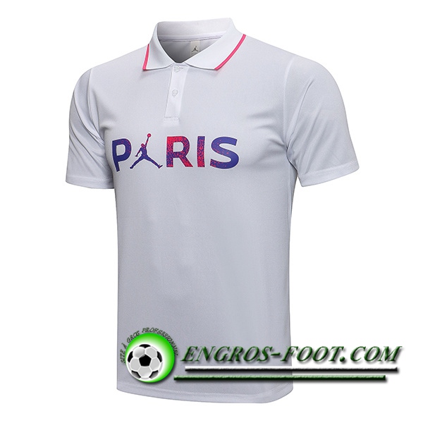 Polo Foot Jordan PSG Blanc Classic 2021/2022