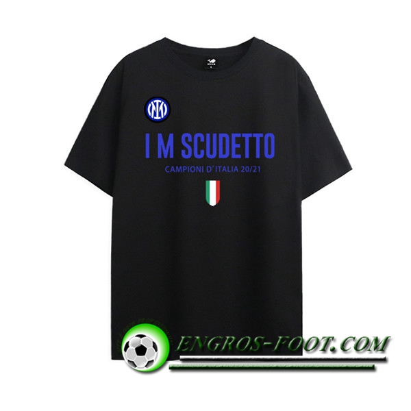 T-Shirts Inter Milan Scudetto Noir 2021