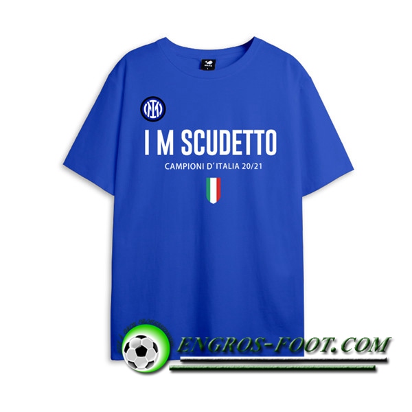 T-Shirts Inter Milan Scudetto Bleu 2021