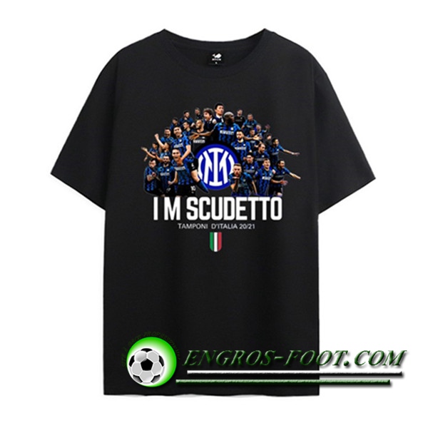 T-Shirts Inter Milan Scudetto Noir 2021