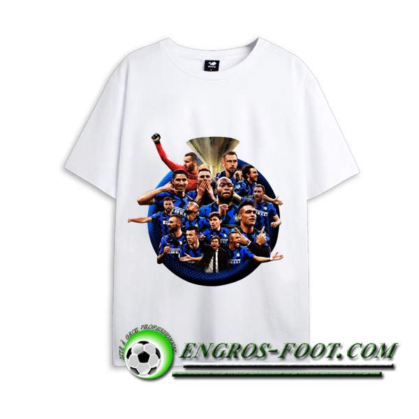 T-Shirts Inter Milan Serie A Scudetto Blanc 2021