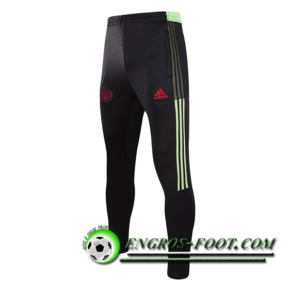 Training Pantalon Foot Manchester United Noir/Vert 2021/2022