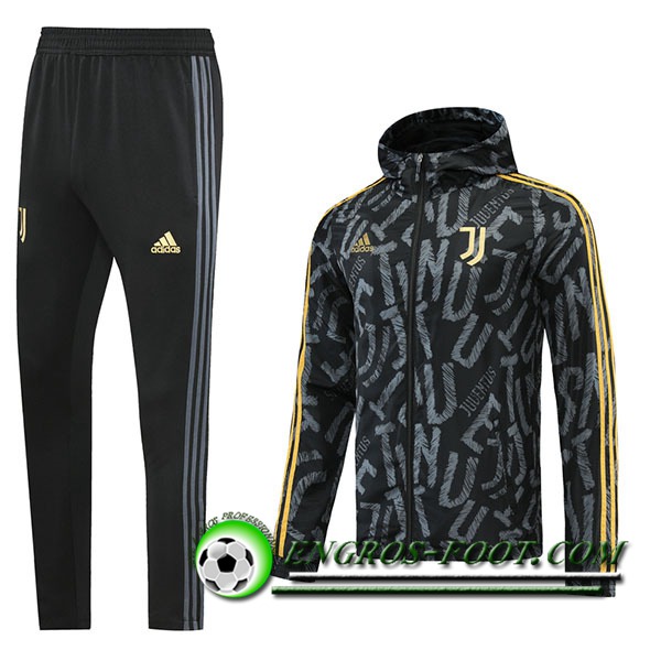 Ensemble Veste A Capuche Survetement Juventus Noir 2021/2022