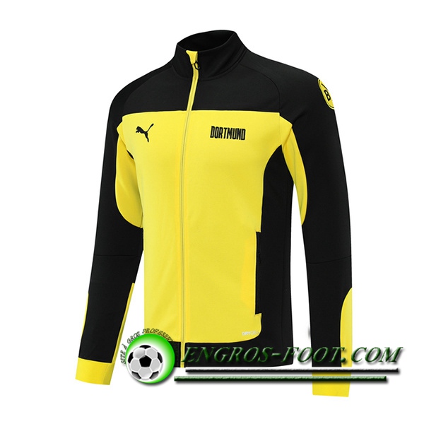 Nouveaux Veste Foot Dortmund Noir 2021/2022