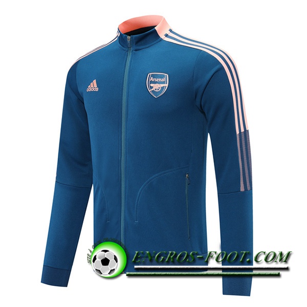 Nouveaux Veste Foot Arsenal Bleu Marin/Rose 2021/2022