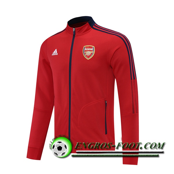 Nouveaux Veste Foot Arsenal Rouge 2021/2022