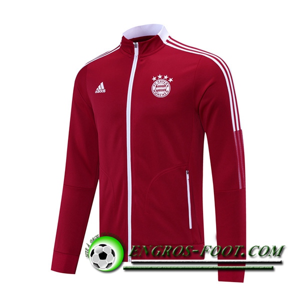 Nouveaux Veste Foot Bayern Munich Rouge 2021/2022