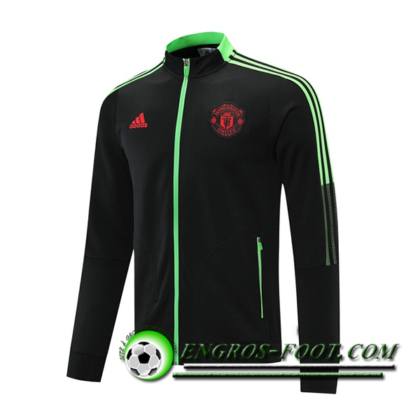 Nouveaux Veste A Capuche Manchester United Noir 2021/2022