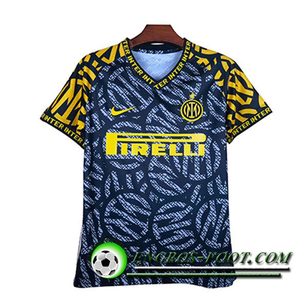 Maillot Inter Milan Concept version Noir/Jaune 2021/2022