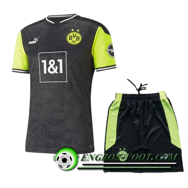 Maillot de Foot Dortmund BVB Enfant Fourth 2020/2021