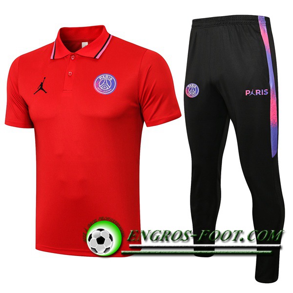 Ensemble Polo Jordan PSG + Pantalon Rouge 2021/2022