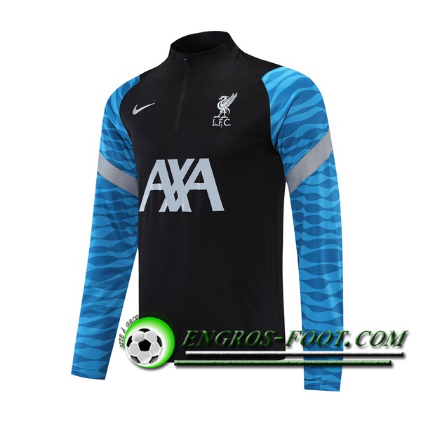 Sweatshirt Training Liverpool Bleu/Noir 2021/2022