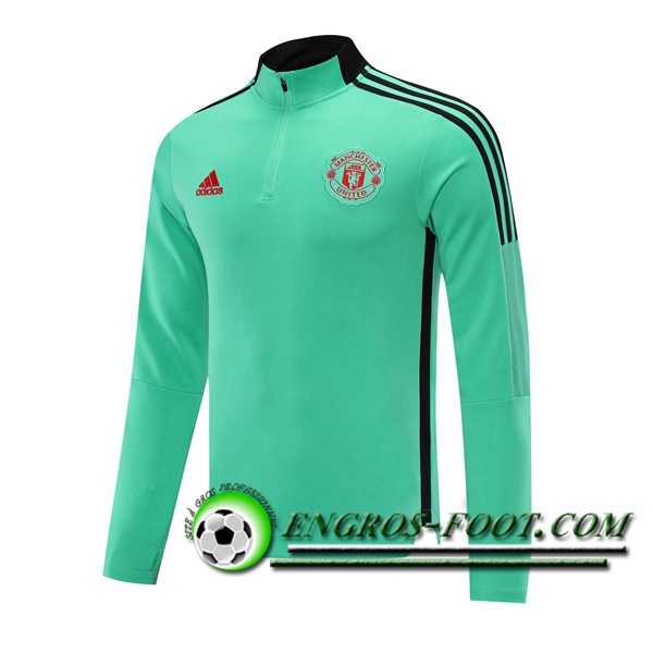 Sweatshirt Training Manchester United Vert 2021/2022 -1