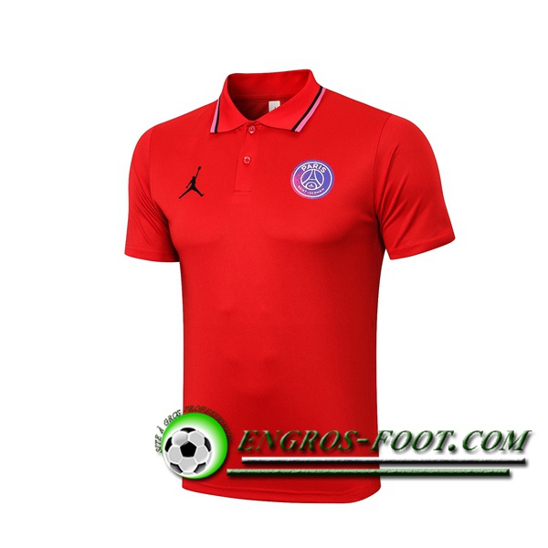 Polo Foot Jordan PSG Rouge 2021/2022