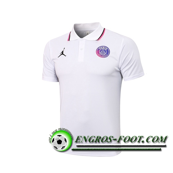 Polo Foot Jordan PSG Blanc 2021/2022