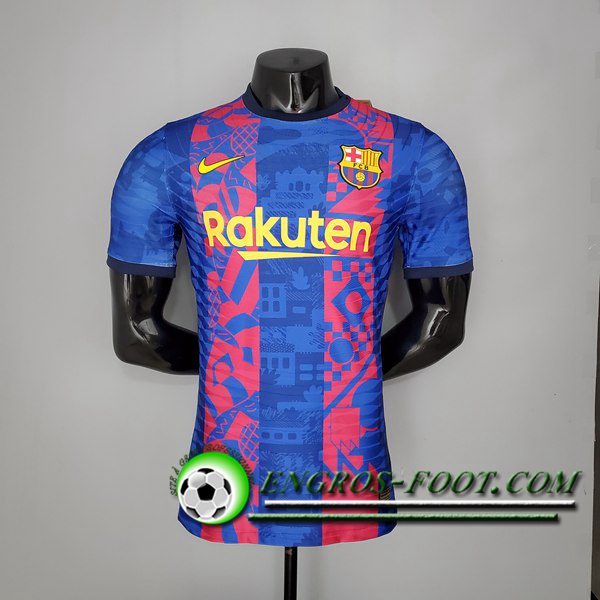 Training T-Shirts FC Barcelone Player Version Rouge/Bleu 2021/2022